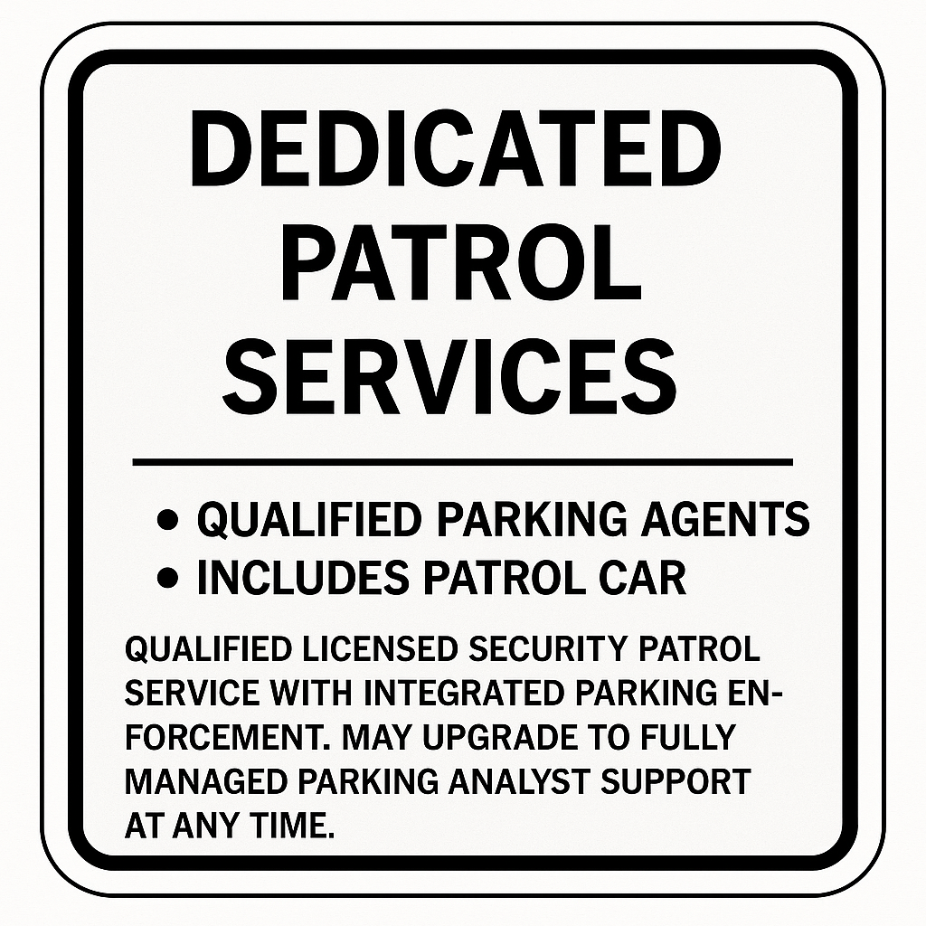 Full or Part-Time Patrols Services for Your Property as Required.