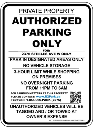 Parking Signs